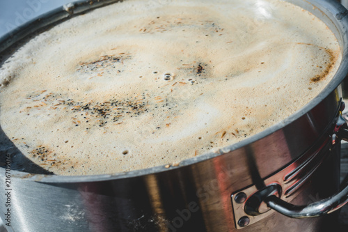 Stout Beer on the Boil