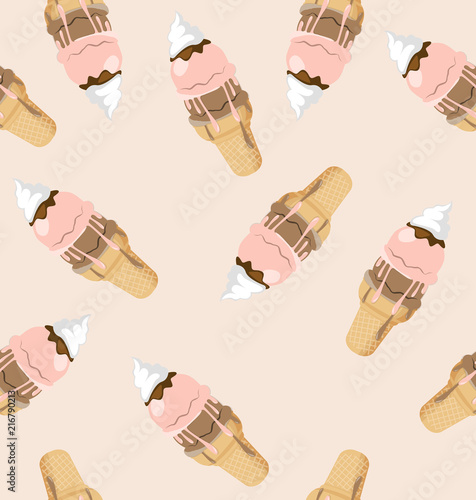 Delicious ice cream pattern