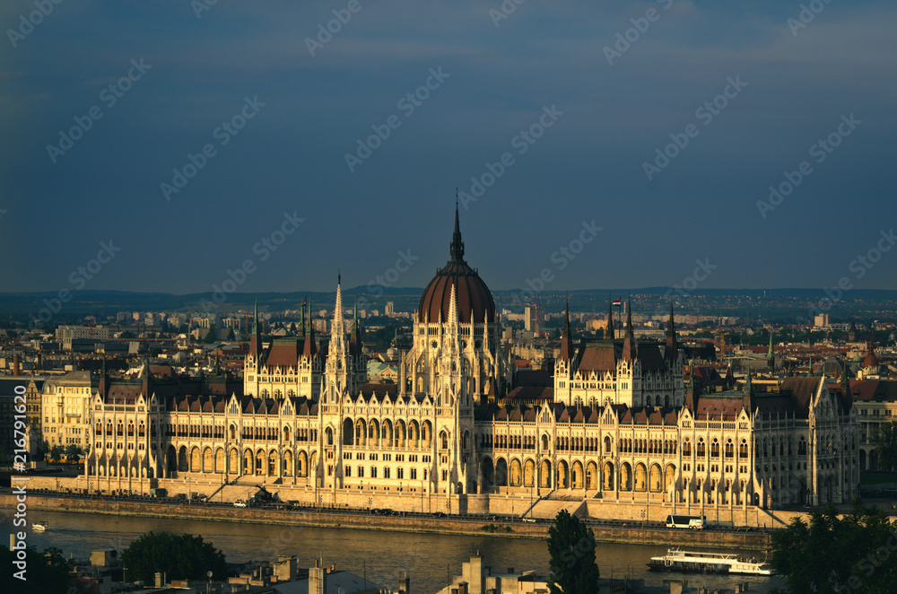 Hungarian parliament in Budapest.