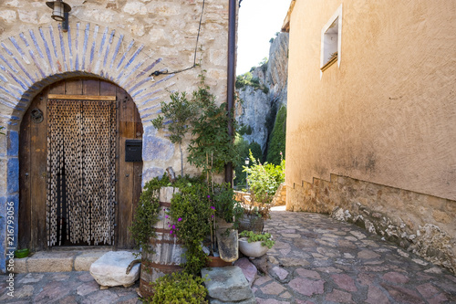 Fototapeta Naklejka Na Ścianę i Meble -  Typical architecture of the medieval village of Alquezar in the province of Huesca in Aragon Spain Europe