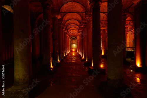 Basilica Cistern in Istanbul photo