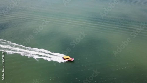 boat on straits of malacca , tajung harapan photo