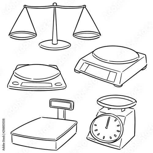 vector set of weighing machine