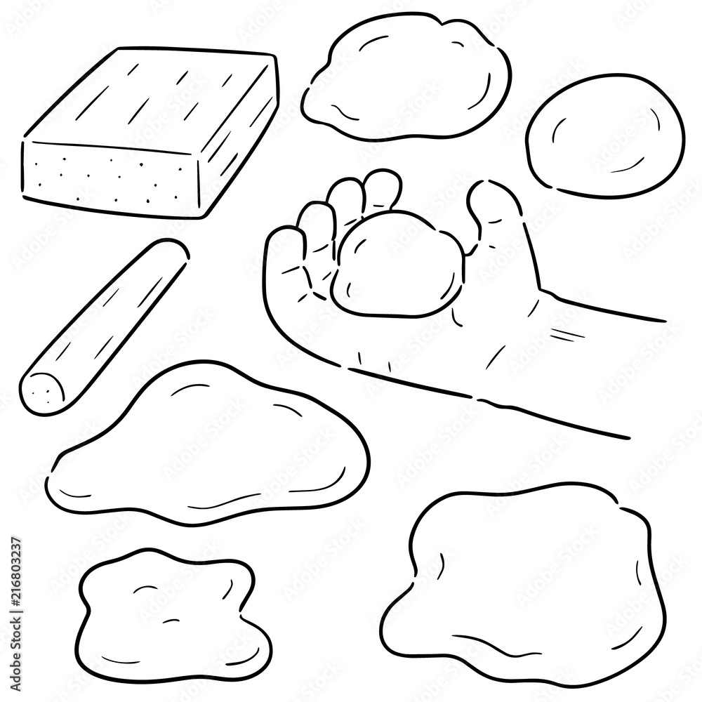 vector set of clay for kid vector set of clay for kid