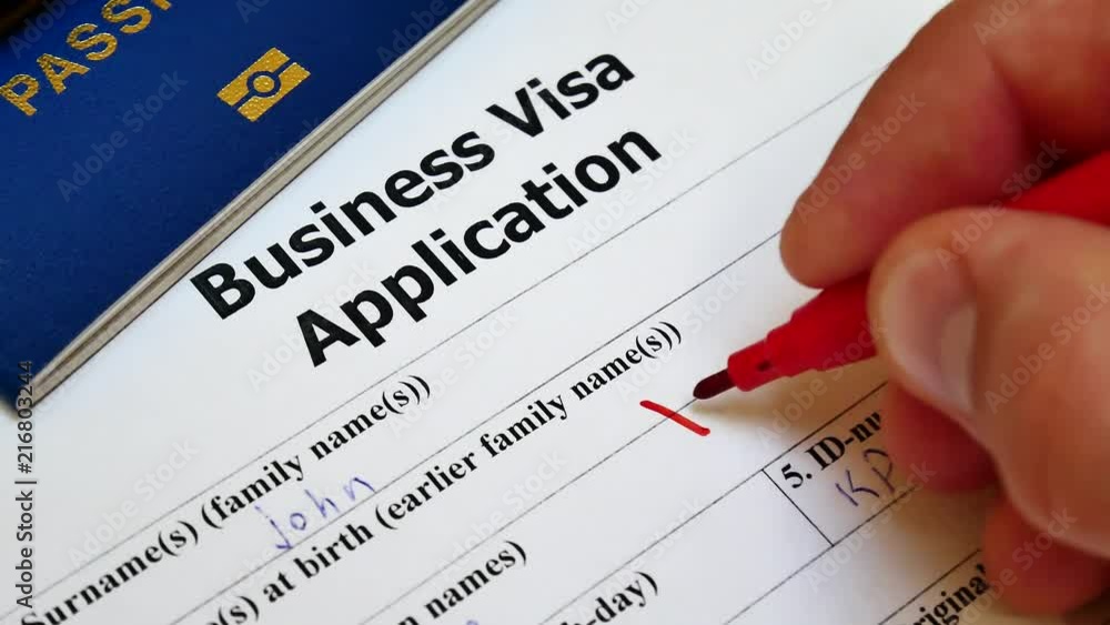 Pen voting denied in checkbox in Business Visa application form to