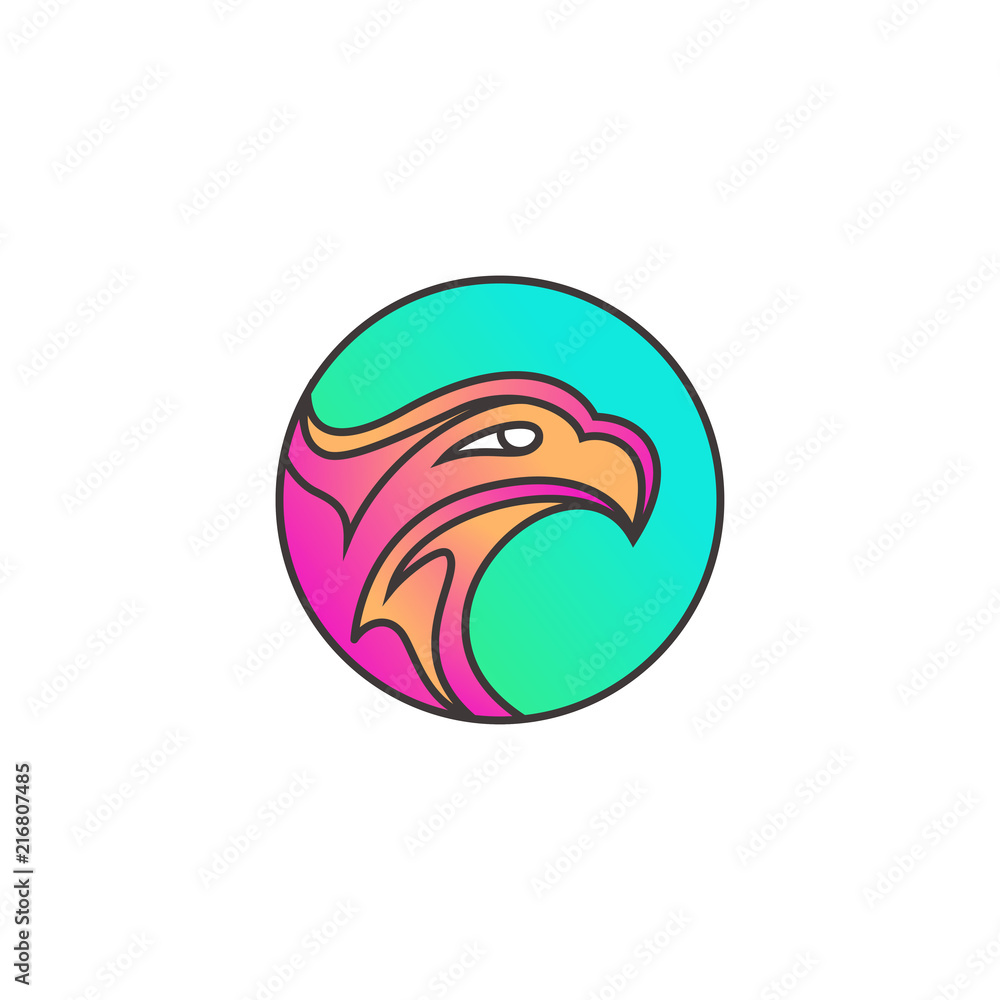 Obraz premium eagle bird vector logo