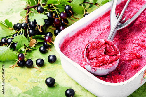 Foto Delicious berry ice cream