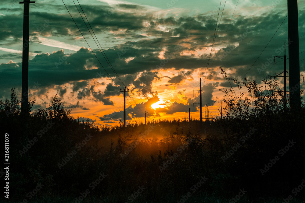 Fototapeta premium Beautiful in the early dawn