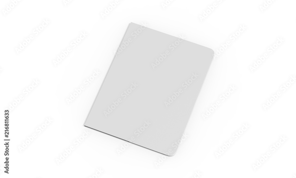 Passport Cover Mock Up On Isolated White Background, 3D Illustration Passport Cover Mock Up On Isolated White Background, 3D Illustration