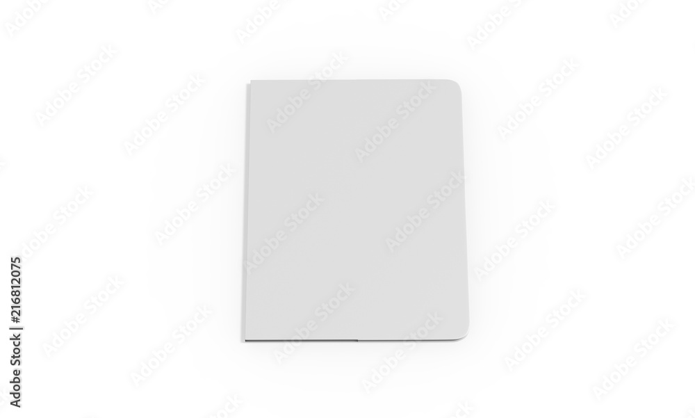 Passport Cover Mock Up On Isolated White Background, 3D Illustration Passport Cover Mock Up On Isolated White Background, 3D Illustration