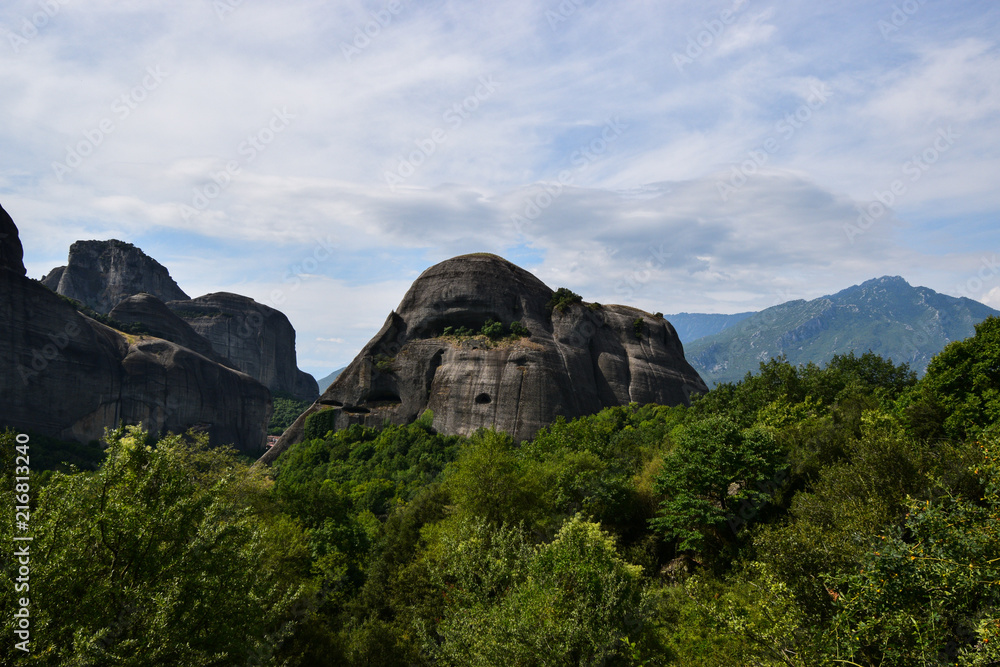 The Meteora is a rock formation in central Greece hosting one of the largest and most precipitously built complexes of Eastern Orthodox monasteries. It is included on the UNESCO World Heritage List. The Meteora is a rock formation in central Greece hosting one of the largest and most precipitously built complexes of Eastern Orthodox monasteries. It is included on the UNESCO World Heritage List.