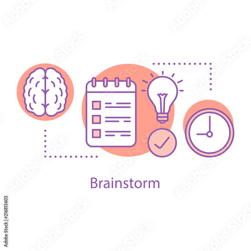 Brainstorm concept icon