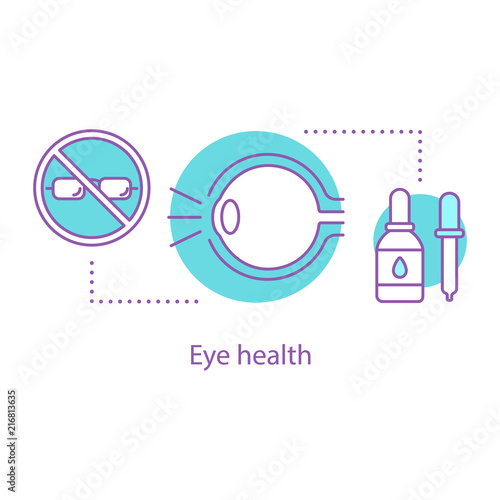 Eye health concept icon