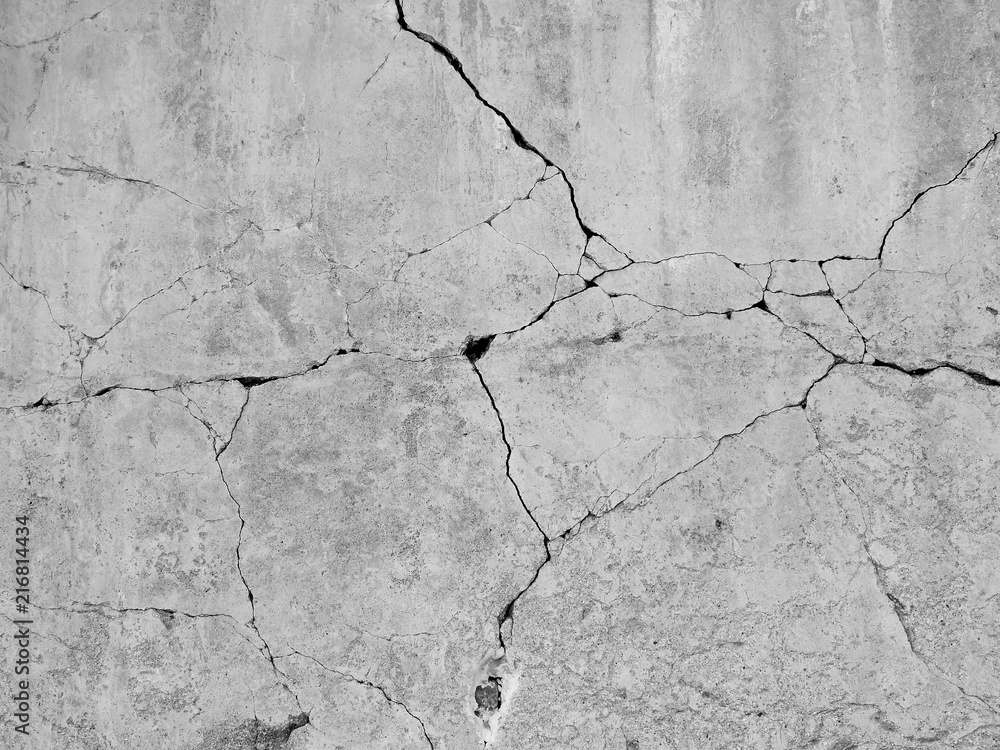 Fototapeta premium pęknięcie ściany betonowej w tle