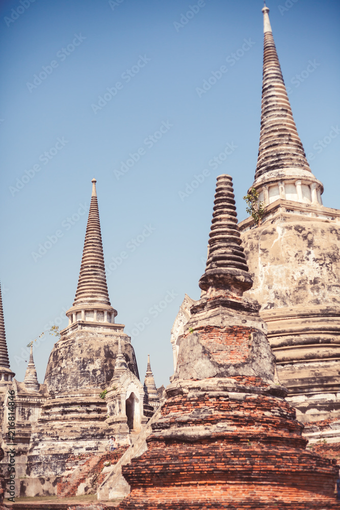 Fototapeta premium Temples in Ayutthaya