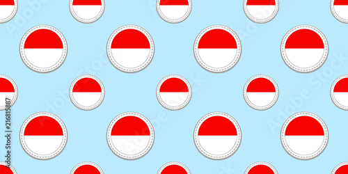 Free Download Indonesia background. Indonesian flag seamless pattern. Vector stickers. Love hearts symbols. Good choice for sports pages, travel, geographic, cartographic design element. patriotic wallpaper - GFXLoad