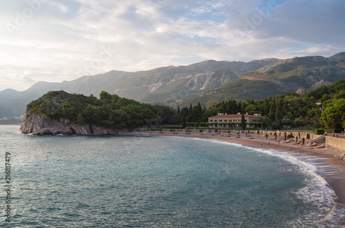 water, landscape, nature, sky, mountains, blue, sea, clouds, reflection, summer, view, forest, travel, green, tourism, hill, mediterranean