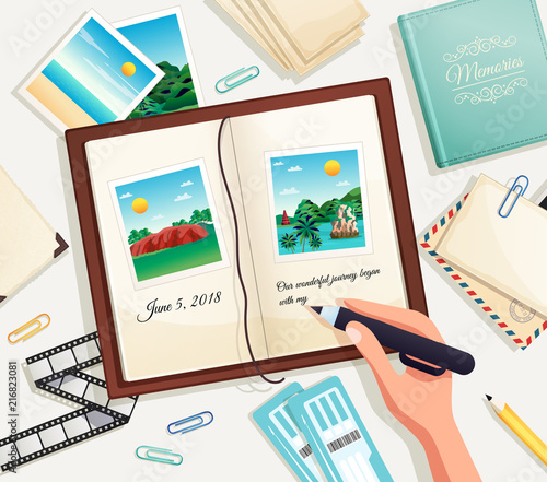 Photo Album Vector Illustration