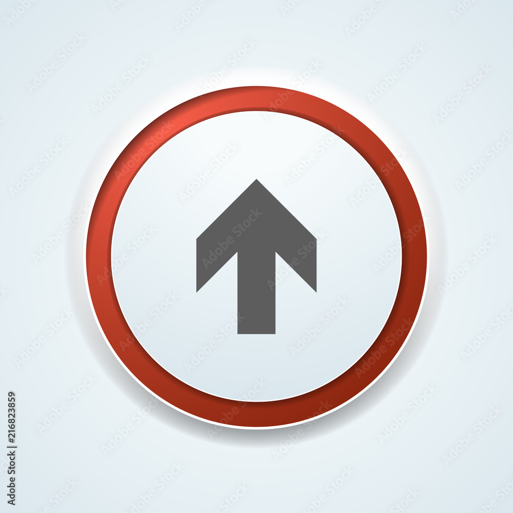 Ahead Up Arrow sign illustration Ahead Up Arrow sign illustration