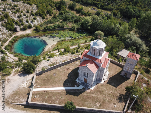 The spring of the Cetina River (izvor Cetine) in the foothills of the Dinara Mountain is named Blue Eye (Modro oko). Cristal clear waters emerge on the surface from a more than 100 meter-deep cave.