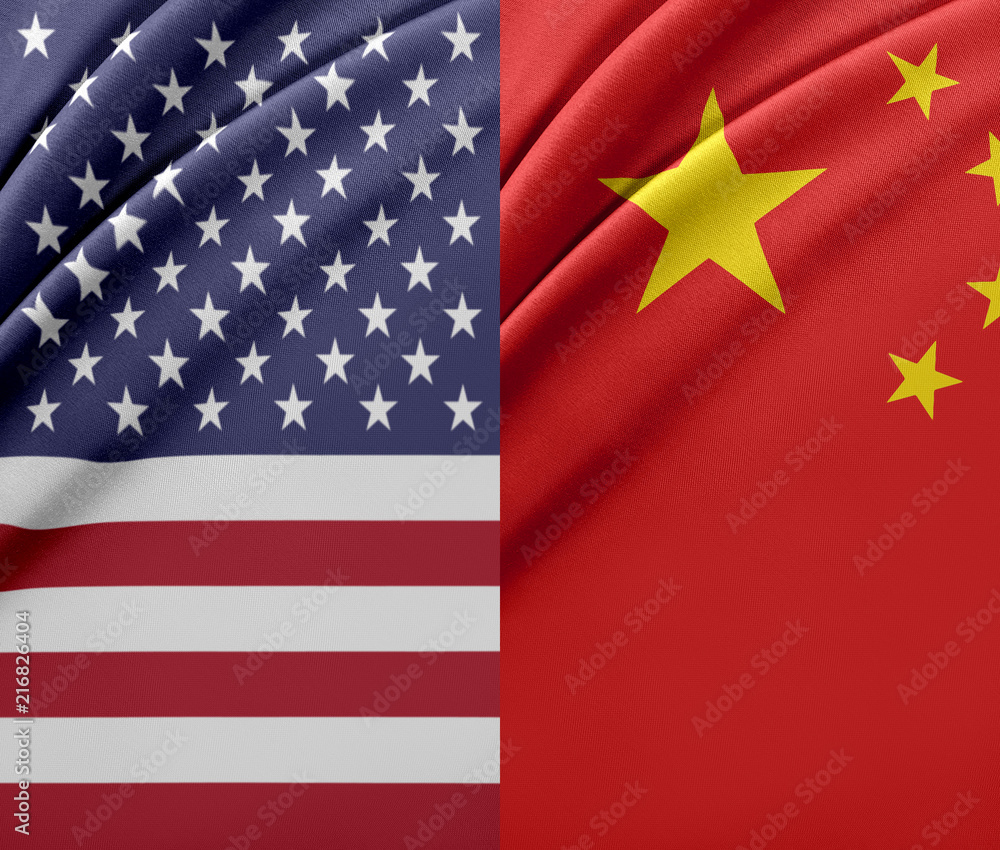 Fototapeta premium USA and China.