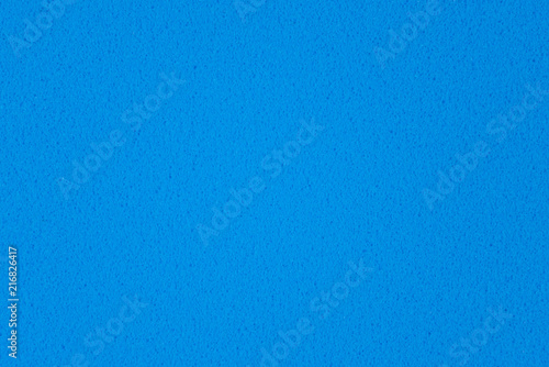 close-up texture of blue rubber foam sheet, abstract background