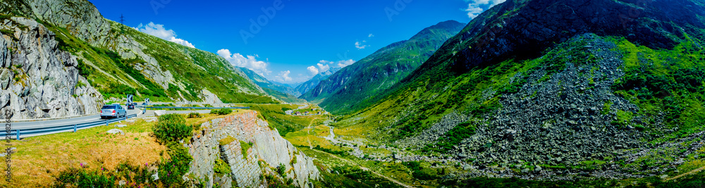 Naklejka premium Passo del San Gottardo - Switzerland