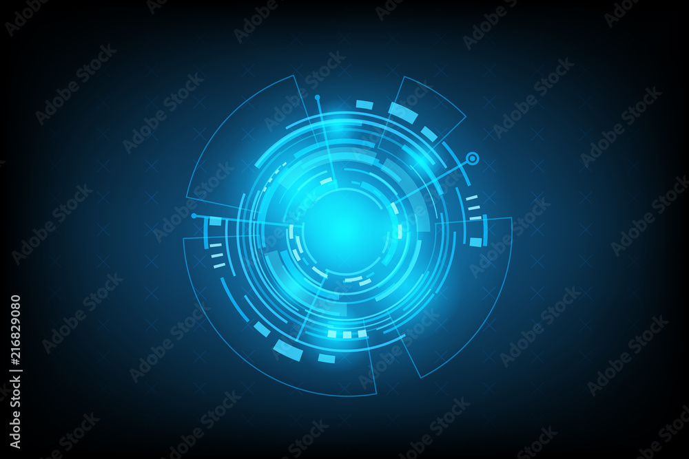 HUD panel Ui Business.Futuristic abstract technology background.icon symbol circuit.vector and illustration
