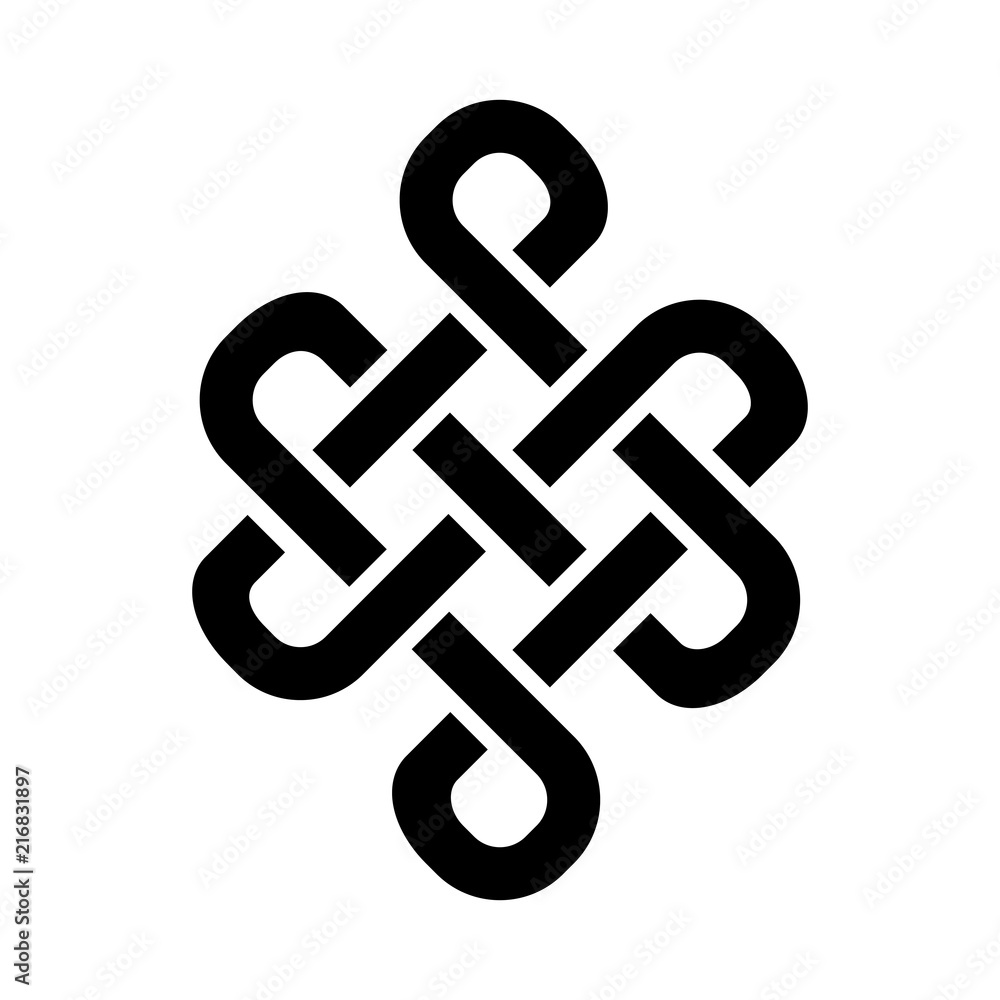 «Guts of Buddha / The bowels of Buddha» (The Endless knot, or Eternal knot, happiness node) — symbol of inseparability and dependent origination of existence and all phenomena in Universe. «Guts of Buddha / The bowels of Buddha» (The Endless knot, or Eternal knot, happiness node) — symbol of inseparability and dependent origination of existence and all phenomena in Universe.