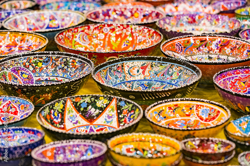 Traditional Turkish decorative ceramics for interior decoration  © lester120