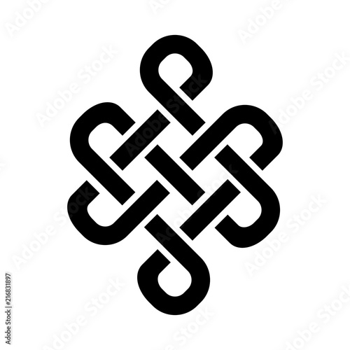 «Guts of Buddha / The bowels of Buddha» (The Endless knot, or Eternal knot, happiness node) — symbol of inseparability and dependent origination of existence and all phenomena in Universe.