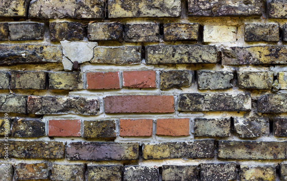 Naklejka premium Old brick wall. Grunge background