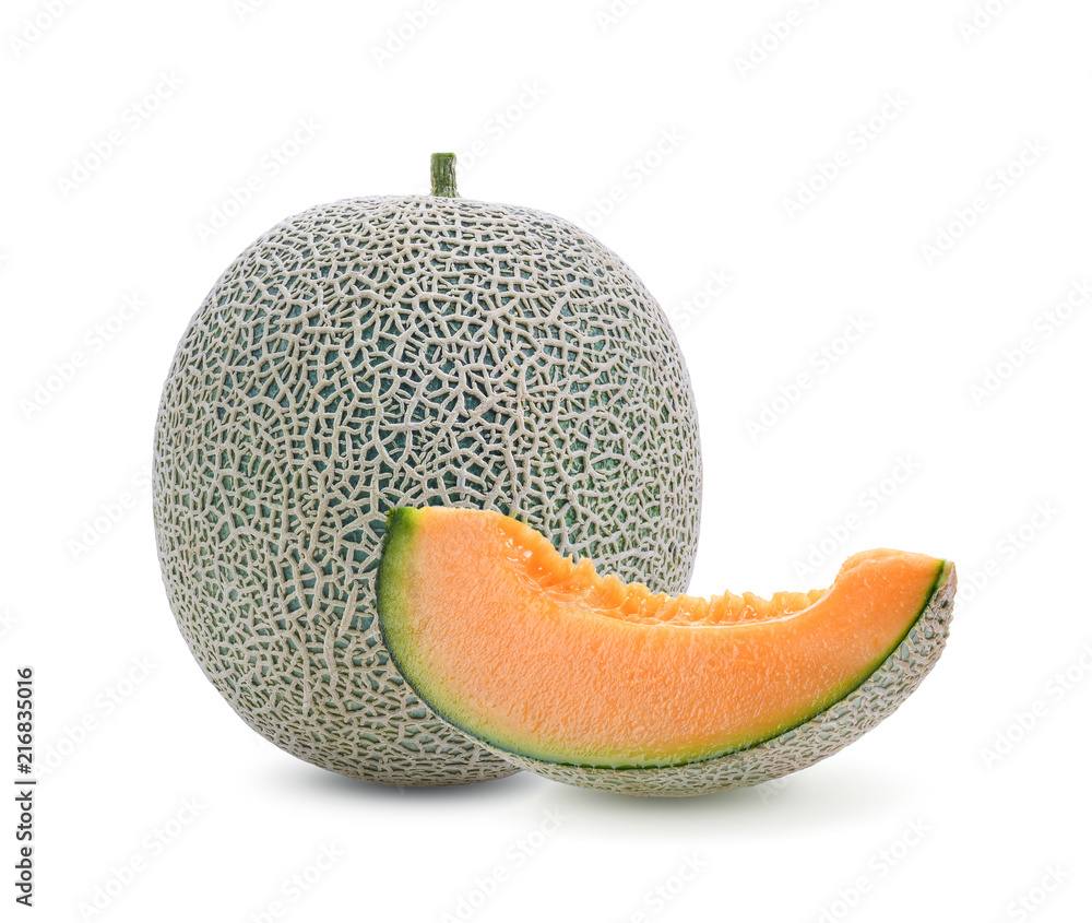 Melon isolated on white background. Melon isolated on white background.