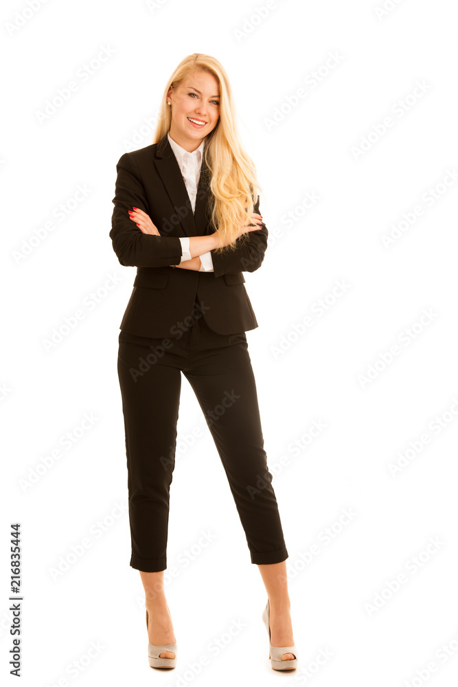Confident business woman stantd in the office Confident business woman stantd in the office