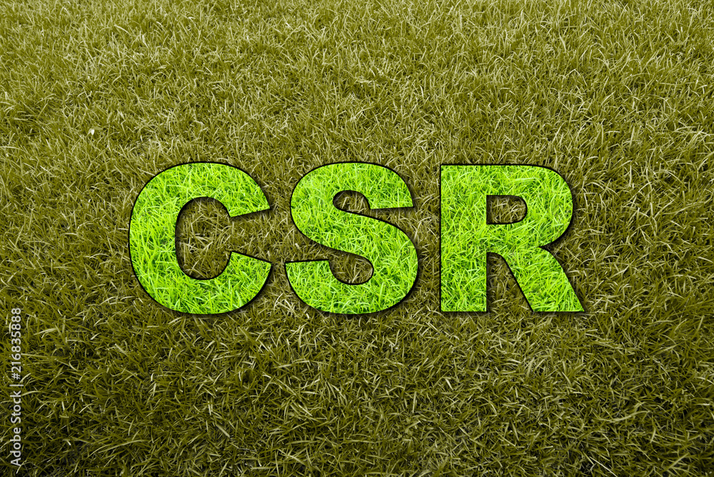 Green grass background emerges 