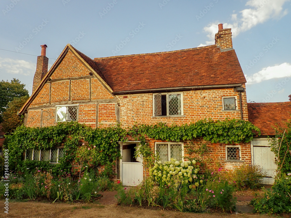 Milton's Cottage in Chalfont St. Giles, Buckinghamshire, UK. The former home of English poet John Milton (1608 to 1674) author of Paradise Lost.