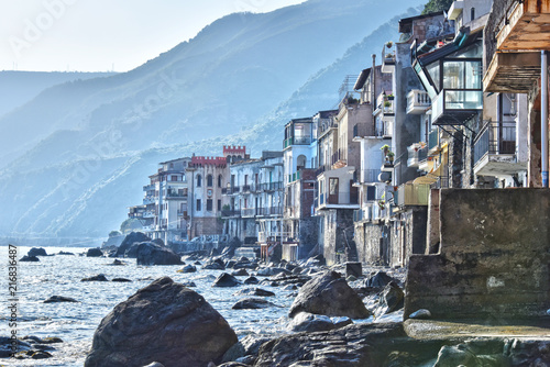 Fototapeta Naklejka Na Ścianę i Meble -  The city of Scilla in the Province of Reggio Calabria, Italy