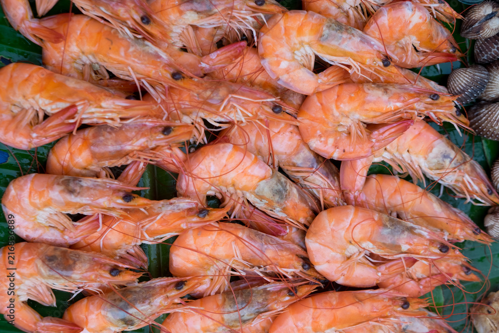 Big boiled shrimps Big boiled shrimps