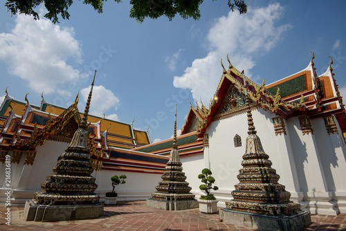 Wat Pho or Wat Phra Chetuphon Vimolmangklararm Rajwaramahaviharn is one of Bangkok s oldest temples  it is on Rattanakosin Island  directly south of the Grand Palace.