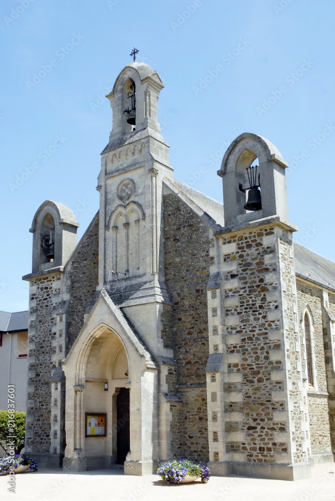Ville du Molay-Littry, chapelle de la mine, département du Calvados, Normandie, France
