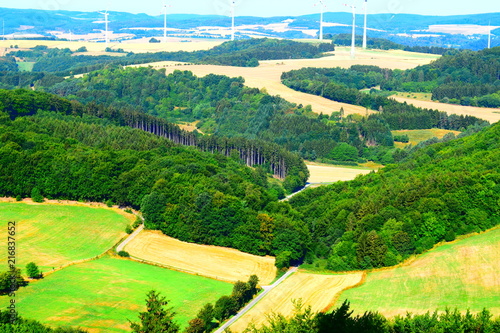 Eifellandschaft aus der Vogelperspektive, vom Gänsehalsturm photo