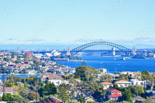 View of Sydney City with Sydney Opera House and Harbour Bridge