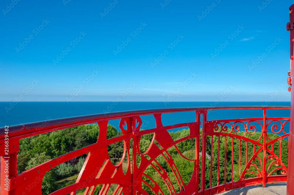Outlook from the new lighthouse to the Baltic Sea at Cape Arkona Outlook from the new lighthouse to the Baltic Sea at Cape Arkona