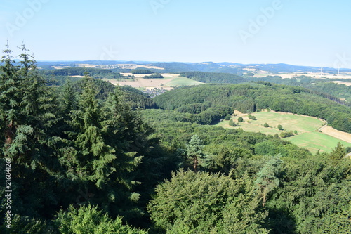 Eifellandschaft aus der Vogelperspektive, vom Gänsehalsturm photo