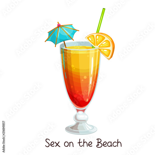 Canvas Print sex on the beach cocktail