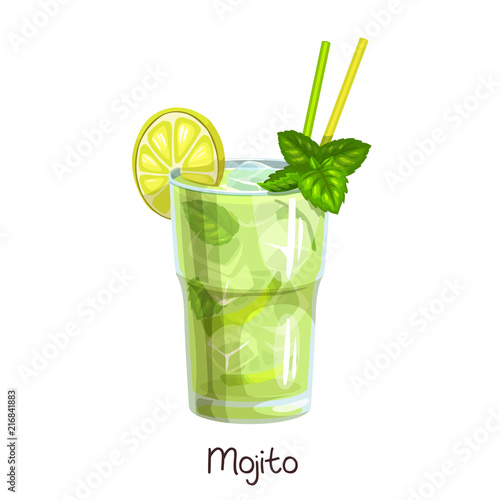 glass mojito cocktail photo