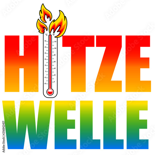 Klimawandel, Global Warming Banner, Icons