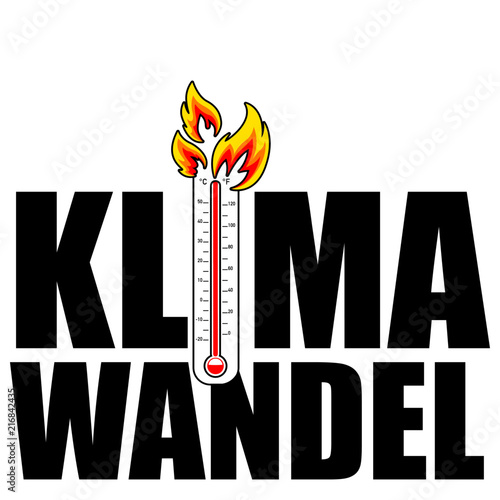 Klimawandel, Global Warming Banner, Icons