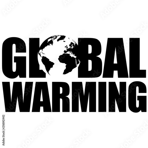 Klimawandel, Global Warming Banner, Icons