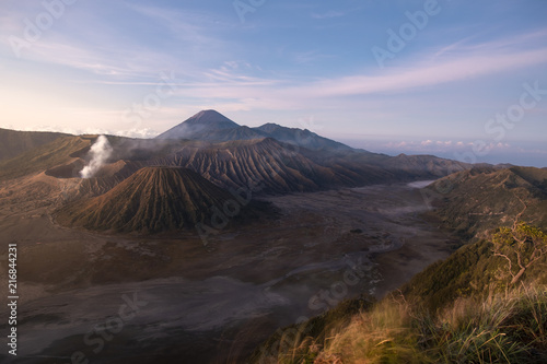 Mount Bromo volcano (Gunung Bromo) during sunrise